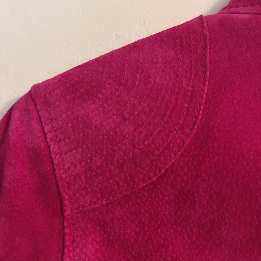 Ruff Hewn pink suede jacket size small - Picture 7 of 9